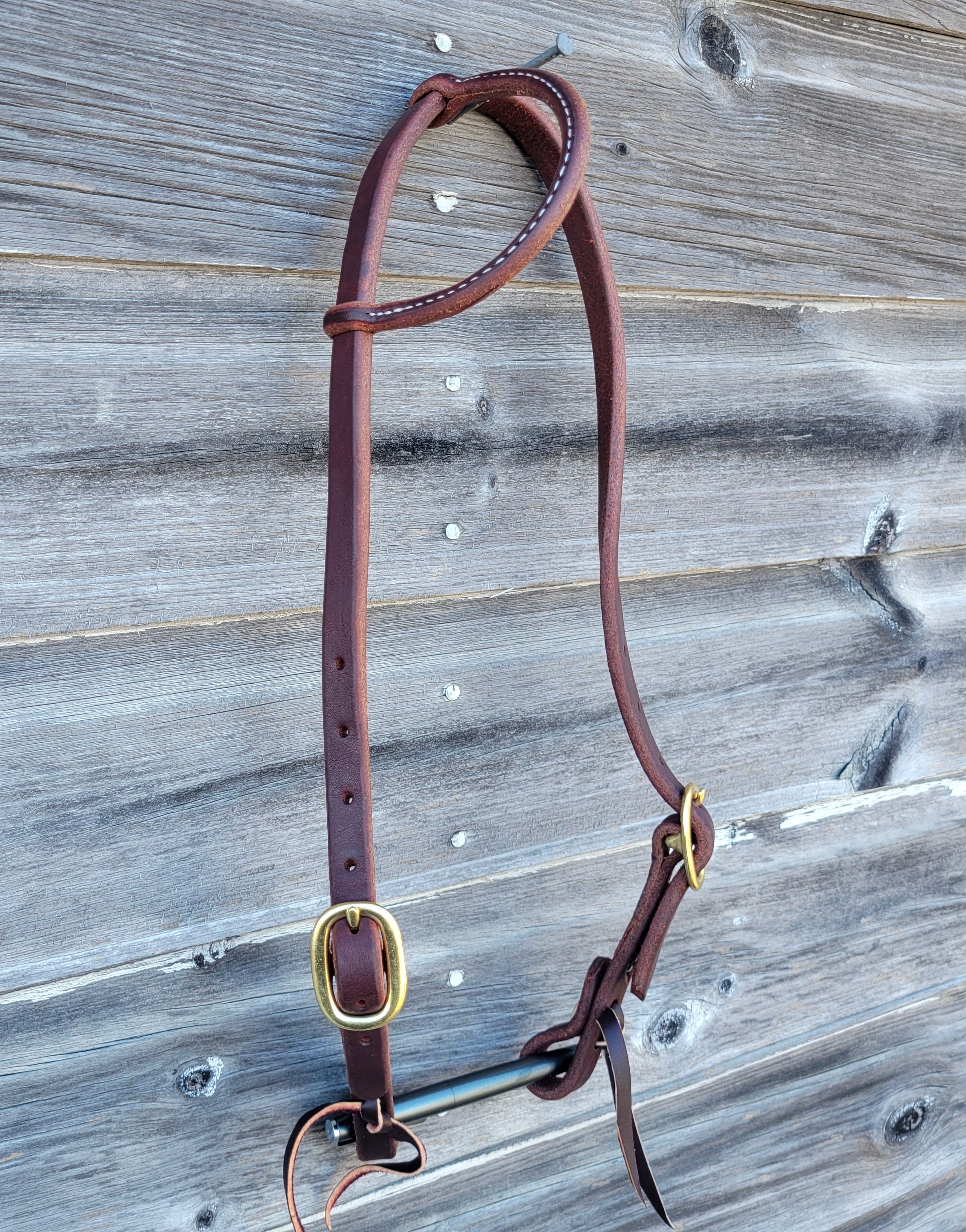 Single Ear Headstall w/Double Adjustable Cheeks