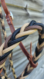 Load image into Gallery viewer, Stiff Flat Loping Hackamore w/ Mecate Reins
