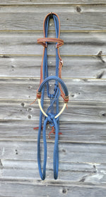 Load image into Gallery viewer, Covered Lariat Noseband Loping Hackamore w/ Loop Reins
