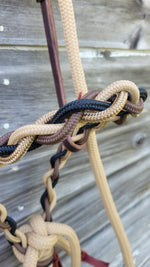 Load image into Gallery viewer, Stiff Round Training Hackamore w/ Tan Loop Reins
