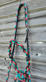 Load image into Gallery viewer, Stiff Round Training Hackamore w/ Loop Reins
