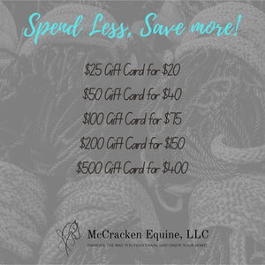 McCracken Equine, LLC Gift Card