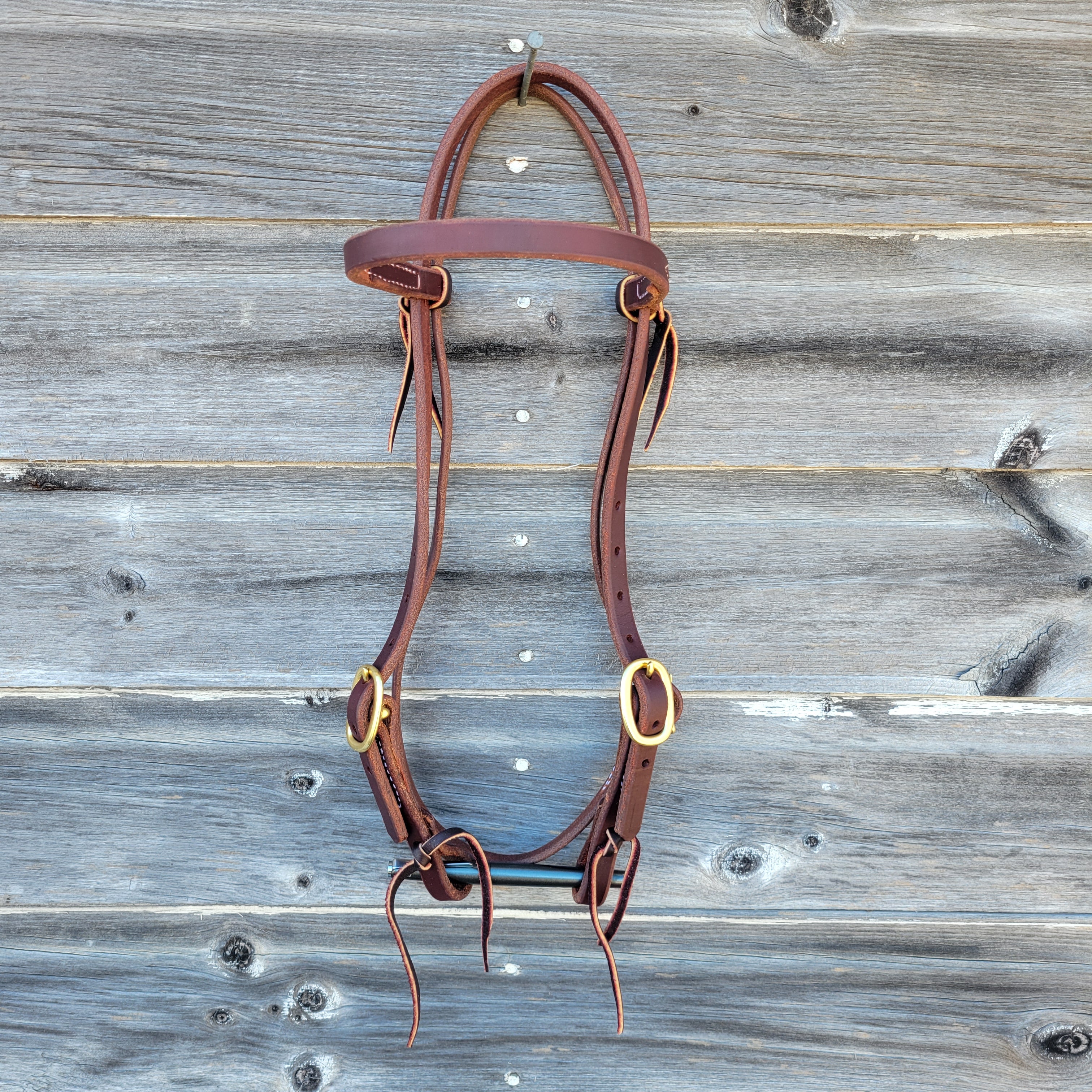 Browband Headstall w/Double Adjustable Cheeks