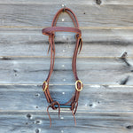 Load image into Gallery viewer, Browband Headstall w/Double Adjustable Cheeks
