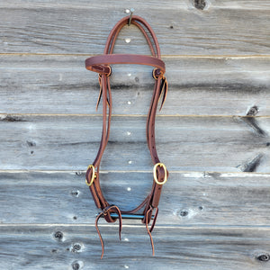 Browband Headstall w/Double Adjustable Cheeks