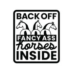 Load image into Gallery viewer, Dapplebay Fancy A$$ Horses - Horse Trailer Decal

