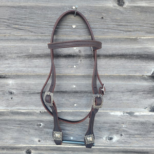 Dark Oil Browband Headstall