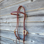 Load image into Gallery viewer, Browband Headstall w/Double Adjustable Cheeks
