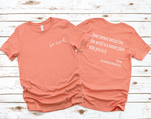 Be Kind - Peach T-Shirt