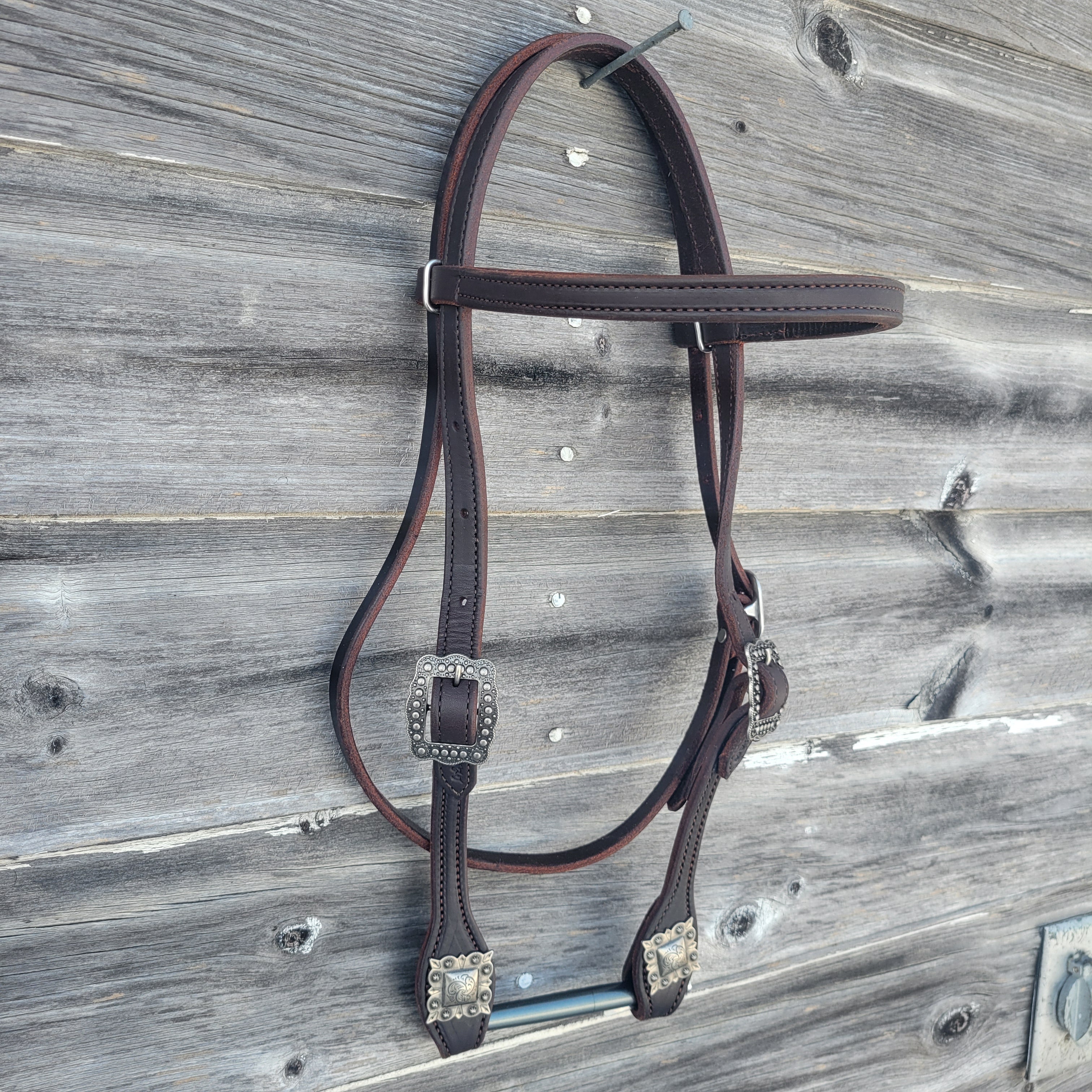 Dark Oil Browband Headstall