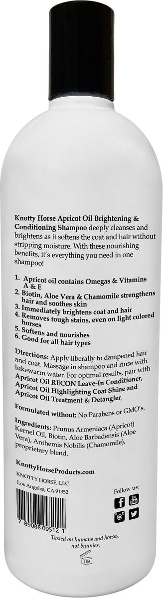 Knotty Horse Apricot Oil Detangling Treatment - 12 oz