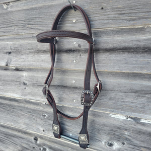 Dark Oil Browband Headstall