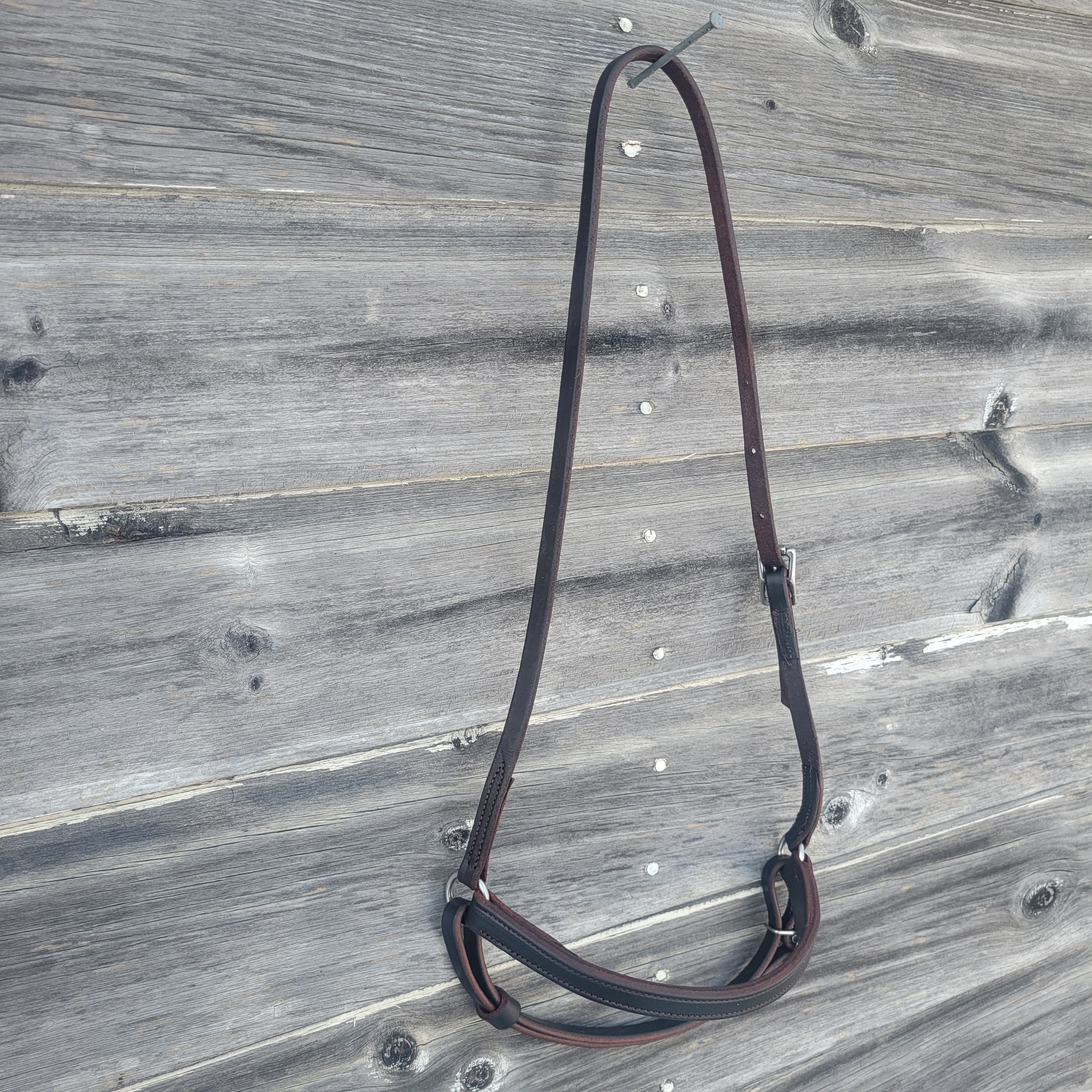 Dark Oil Flat Noseband