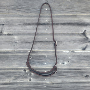 Dark Oil Flat Noseband