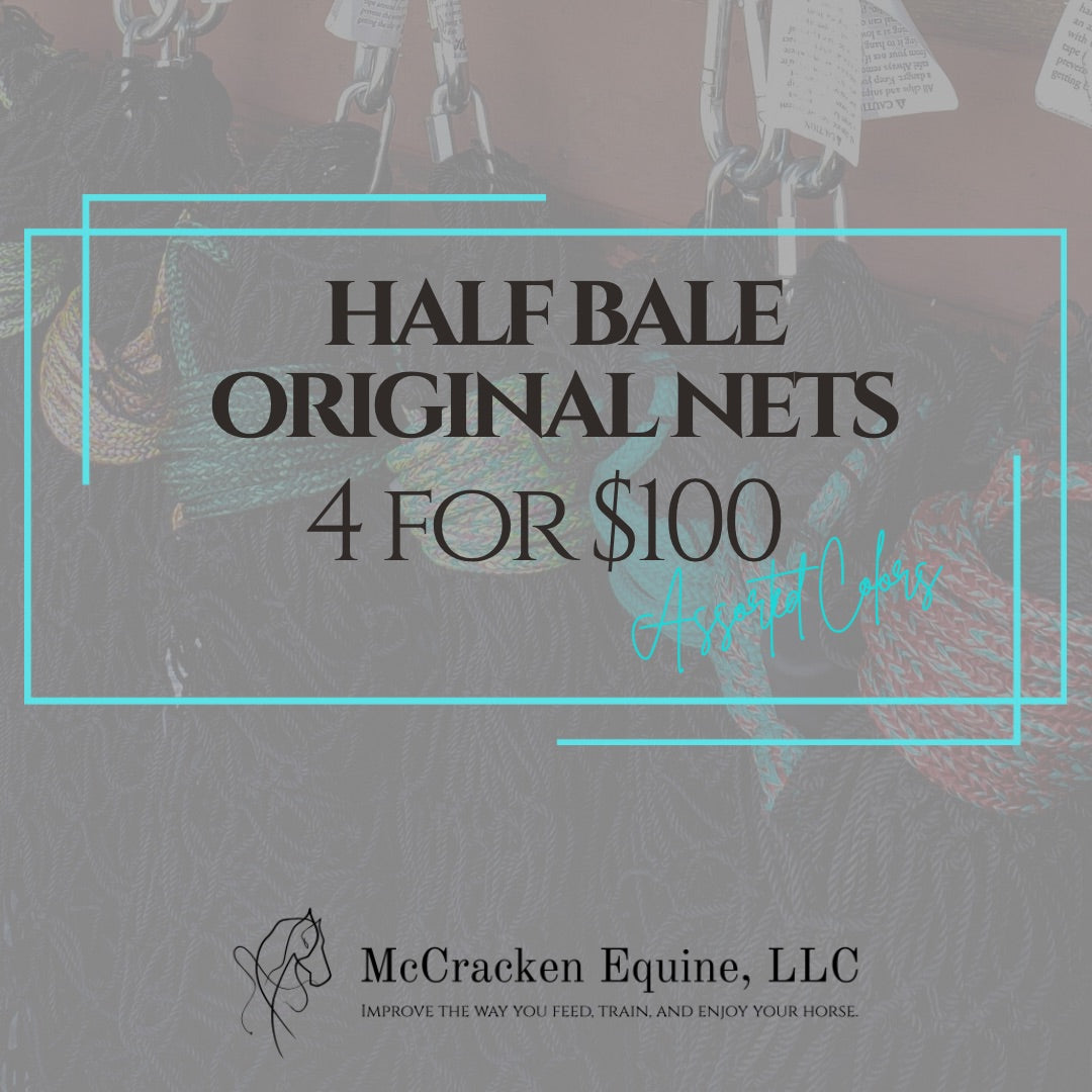 4 for $100 - Assorted 1 3/4” Half Bale Nets (Quantity: 4)