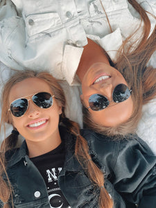 Gold Aviator Sunglasses