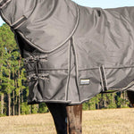 Load image into Gallery viewer, 75&quot; Jeffers Poplar Head Defense 1680 Denier Turnout Blanket with Detachable Neck - Med. Weight
