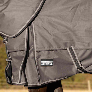 75" Jeffers Poplar Head Defense 1680 Denier Turnout Blanket with Detachable Neck - Med. Weight