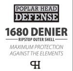 Load image into Gallery viewer, 75&quot; Jeffers Poplar Head Defense 1680 Denier Turnout Blanket with Detachable Neck - Med. Weight
