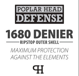 75" Jeffers Poplar Head Defense 1680 Denier Turnout Blanket with Detachable Neck - Med. Weight